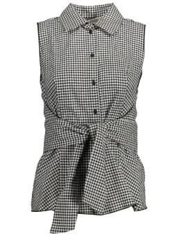 "Italienisches Hemd: Kontrastdetails & Logo - Eleganz pur"