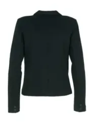 Schwarzer taillierter kurzer Damenblazer