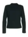 Schwarzer taillierter kurzer Damenblazer