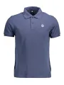 "North Sails Poloshirts im Sale | Poloshirt Kurzarm 2 Knöpfe Logo Naturfaser North Sails Blau online kaufen"|Planet-Deluxe