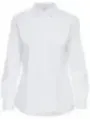 Weiße Baumwollbluse mit Knopfleiste
