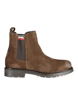 Tommy Hilfiger Bio-Baumwollstiefelette mit Kontrastdetails