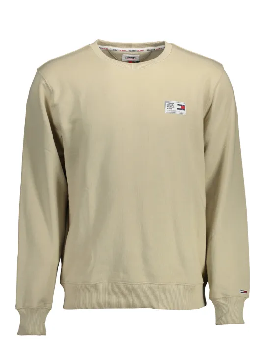 "Tommy Hilfiger Sweatshirts im Sale | Bio Baumwolle Sweatshirt Beige Tommy Hilfiger Rundhals online kaufen"|Planet-Deluxe