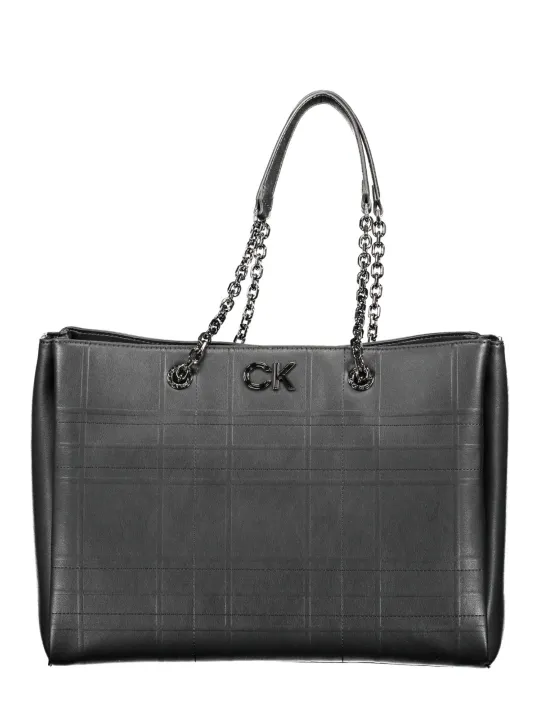 "Calvin Klein Einzelstücke & Seltenheiten im Sale | Calvin Klein Recyclingpolyester Tasche mit Kettenhenkeln und Fächern online kaufen"|Planet-Deluxe
