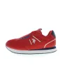 US Polo Rote Sneakers: Kontrastdetails & Schnürsenkel