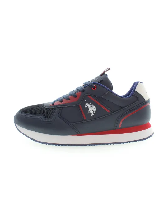 "U.S. POLO BEST PRICE Sneakers im Sale | Kontrastdetail-Sneaker mit Logo von U.S. POLO online kaufen"|Planet-Deluxe