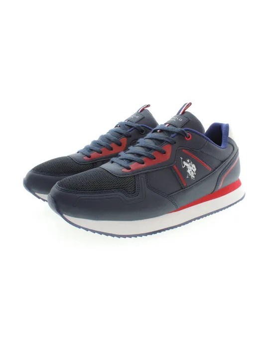 "U.S. POLO BEST PRICE Sneakers im Sale | Kontrastdetail-Sneaker mit Logo von U.S. POLO online kaufen"|Planet-Deluxe