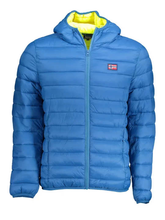"NORWAY 1963 Jacken im Sale | Kapuzenjacke mit Taschen und Logo Norway 1963 Blau online kaufen"|Planet-Deluxe