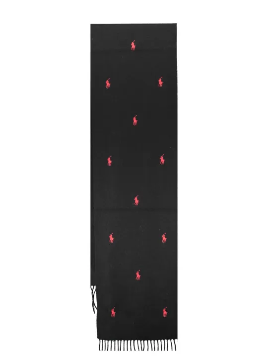 "RALPH LAUREN Schals im Sale | RALPH LAUREN 449891310001_NERO_BLKRED online kaufen"|Planet-Deluxe
