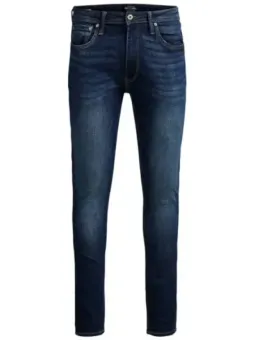 Dunkle Skinny Jeans im Used-Look