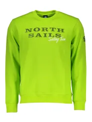 "North Sails Sweatshirts im Sale | Langarm Sweatshirt Rundhals Logo North Sails Grün  online kaufen"|Planet-Deluxe