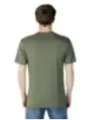 Sagegrünes Herren Kurzarm-T-Shirt