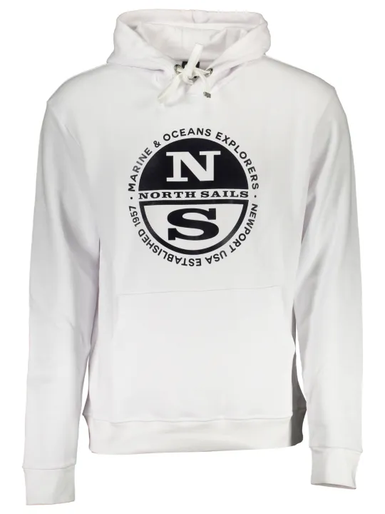 "North Sails Sweatshirts im Sale | Kapuzensweatshirt mit Tasche und Logo von North Sails online kaufen"|Planet-Deluxe
