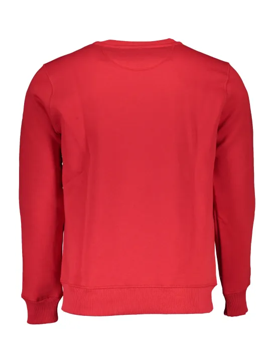 "North Sails Sweatshirts im Sale | Langarm Sweatshirt Rundhals Logo North Sails Rot online kaufen"|Planet-Deluxe