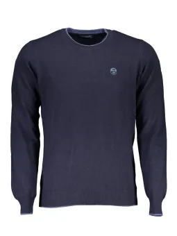 "Nachhaltiger Kontrastpullover mit stilvoller Stickerei"