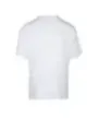 Weißes eng anliegendes T-Shirt Rückseite