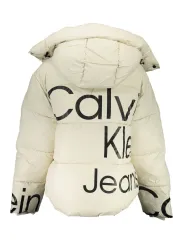 "Calvin Klein Jacken im Sale | Calvin Klein Recycelte Jacke Beige mit Abnehmbarer Kapuze online kaufen"|Planet-Deluxe