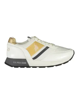 "US Polo Weiße Sneaker mit Kontrastdetails – Stilvoll & Modern"