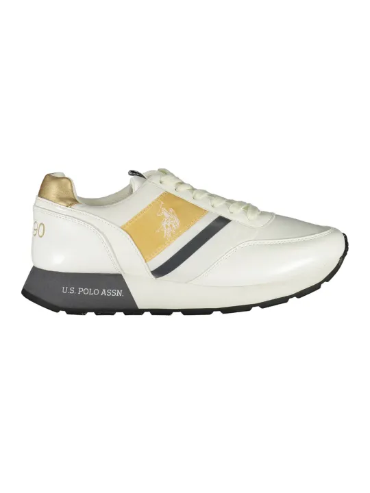 "US Polo Weiße Sneaker mit Kontrastdetails – Stilvoll & Modern"