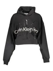 "Calvin Klein Sweatshirts im Sale | Calvin Klein Kapuzenpullover Schwarz mit Logo Druck online kaufen"|Planet-Deluxe