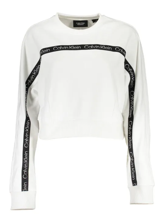 "Calvin Klein Sweatshirts im Sale | Calvin Klein Logo Sweatshirt mit Applikation und Rundhals online kaufen"|Planet-Deluxe