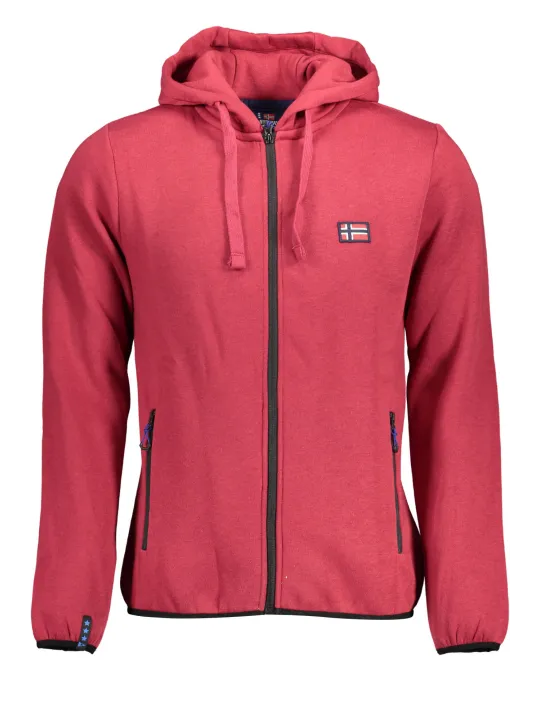 "NORWAY 1963 Sweatshirts im Sale | Kapuzensweatshirt mit RV und Taschen NORWAY 1963 Bordeaux online kaufen"|Planet-Deluxe