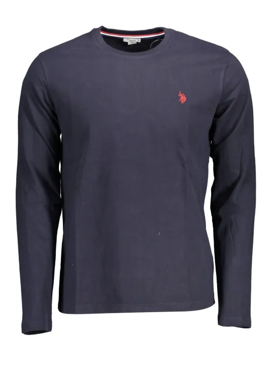 "U.S. POLO T-Shirts im Sale | Langarmshirt Rundhals Stickerei Logo US POLO Blau online kaufen"|Planet-Deluxe