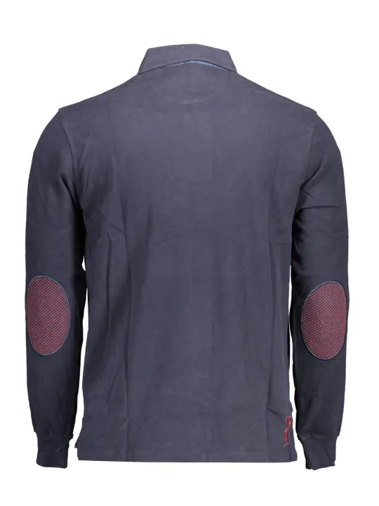 "U.S. POLO Poloshirts im Sale | Langarm-Poloshirt mit Ellbogenpatches und Kontrastdetails online kaufen"|Planet-Deluxe