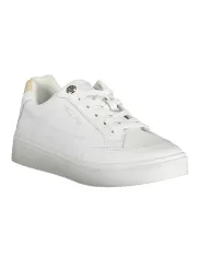 "Tommy Hilfiger Sneakers im Sale | Recycelte Tommy Hilfiger Sneakers mit Kontrast und Logo online kaufen"|Planet-Deluxe