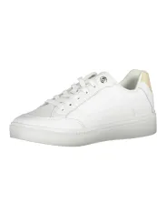 "Tommy Hilfiger Sneakers im Sale | Recycelte Tommy Hilfiger Sneakers mit Kontrast und Logo online kaufen"|Planet-Deluxe