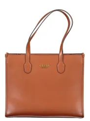 "GUESS JEANS Einzelstücke & Seltenheiten im Sale | Guess Jeans Tasche Braun mit Fächern und Reißverschluss online kaufen"|Planet-Deluxe