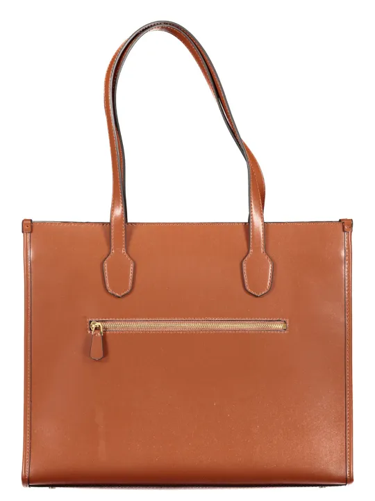 "GUESS JEANS Einzelstücke & Seltenheiten im Sale | Guess Jeans Tasche Braun mit Fächern und Reißverschluss online kaufen"|Planet-Deluxe