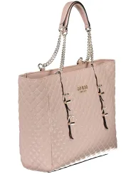 "GUESS JEANS Einzelstücke & Seltenheiten im Sale | GUESS JEANS Tasche mit Kettenriemen und Fächern Rosa online kaufen"|Planet-Deluxe