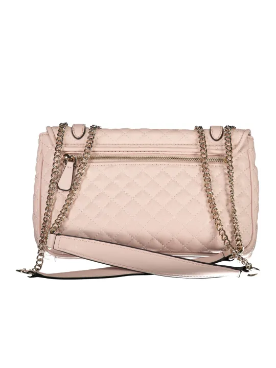 "GUESS JEANS Einzelstücke & Seltenheiten im Sale | GUESS Jeans Rosa Tasche mit Ketten und Fächern online kaufen"|Planet-Deluxe