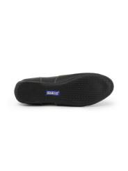 Schwarze Sparco Rennfahrerschuhe aus Leder