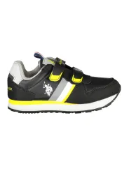 "U.S. POLO BEST PRICE Sneakers im Sale | U.S. POLO Sportschuh NERO BLK mit Riemen und Logo für Jungen online kaufen"|Planet-Deluxe