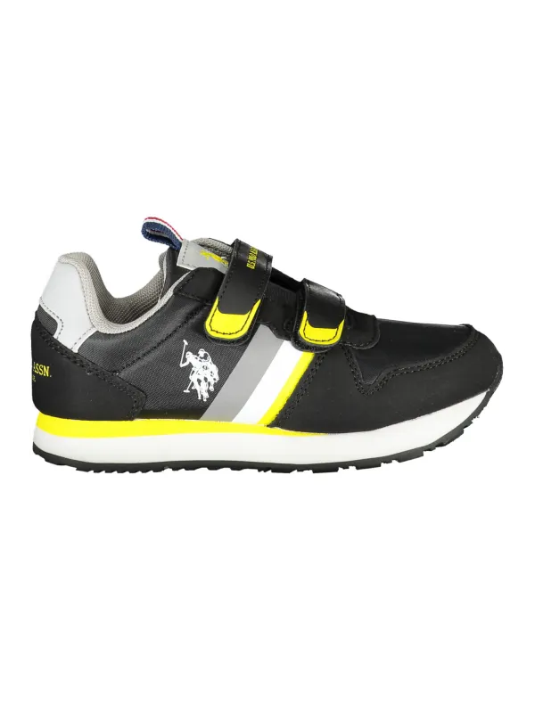 "U.S. POLO BEST PRICE Sneakers im Sale | U.S. POLO Sportschuh NERO BLK mit Riemen und Logo für Jungen online kaufen"|Planet-Deluxe
