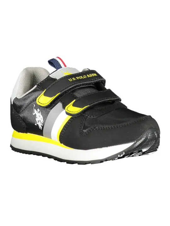 "U.S. POLO BEST PRICE Sneakers im Sale | U.S. POLO Sportschuh NERO BLK mit Riemen und Logo für Jungen online kaufen"|Planet-Deluxe
