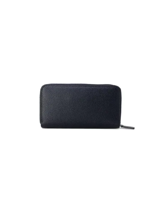 Schwarze Armani Exchange Ledergeldbörse