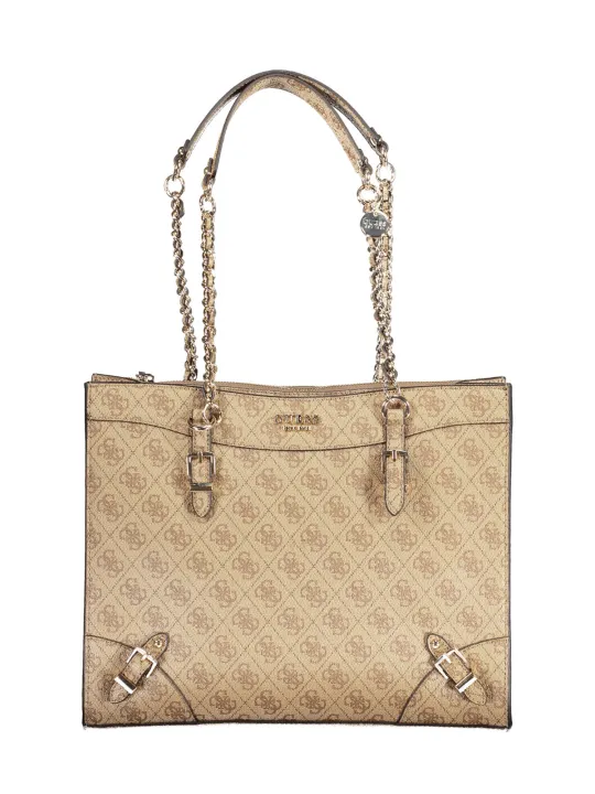 "GUESS JEANS Einzelstücke & Seltenheiten im Sale | GUESS JEANS Schultertasche mit Ketten und Kontrastdetails online kaufen"|Planet-Deluxe