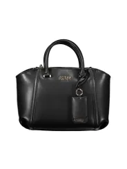 GUESS JEANS Nero Tasche: 3 Fächer, Griffe & Schultergurt