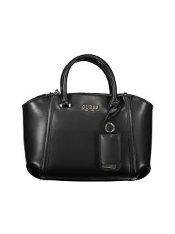 GUESS JEANS Nero Tasche: 3 Fächer, Griffe & Schultergurt