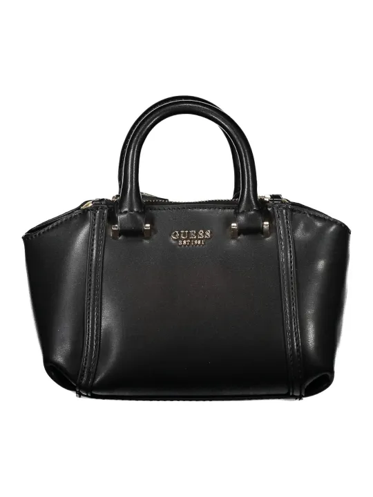 "GUESS JEANS Einzelstücke & Seltenheiten im Sale | GUESS JEANS Tasche mit Griffen und Schultergurt, 3 Fächer, Schwarz online kaufen"|Planet-Deluxe