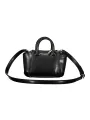 "GUESS JEANS Einzelstücke & Seltenheiten im Sale | GUESS JEANS Tasche mit Griffen und Schultergurt, 3 Fächer, Schwarz online kaufen"|Planet-Deluxe