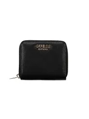 "GUESS JEANS Geldbörsen im Sale | Guess Jeans Geldbörse Schwarz mit Kartenfach und Reißverschluss online kaufen"|Planet-Deluxe