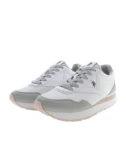 "U.S. POLO BEST PRICE Sneakers im Sale | U.S. POLO Sneaker mit Kontrastdetails und Logo in Weiß online kaufen"|Planet-Deluxe