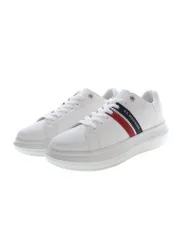 "U.S. POLO BEST PRICE Sneakers im Sale | U.S. Polo Schnürsneaker mit Kontrast und Logo, Weiß online kaufen"|Planet-Deluxe