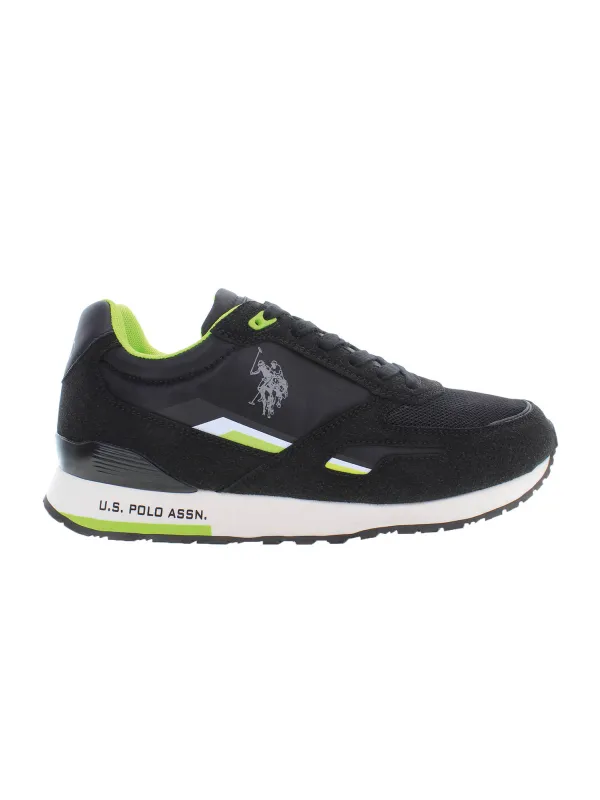 "U.S. POLO BEST PRICE Sneakers im Sale | Kontrast-Sneaker mit Logo und Schnürsenkeln U.S. POLO  online kaufen"|Planet-Deluxe