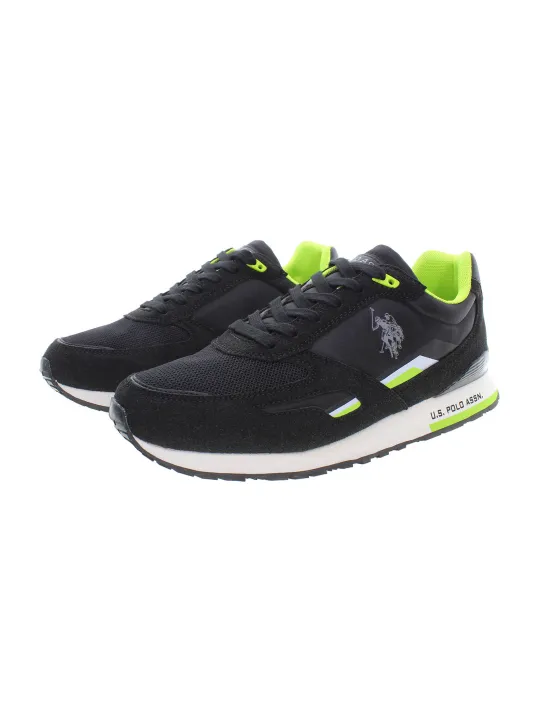 "U.S. POLO BEST PRICE Sneakers im Sale | Kontrast-Sneaker mit Logo und Schnürsenkeln U.S. POLO  online kaufen"|Planet-Deluxe