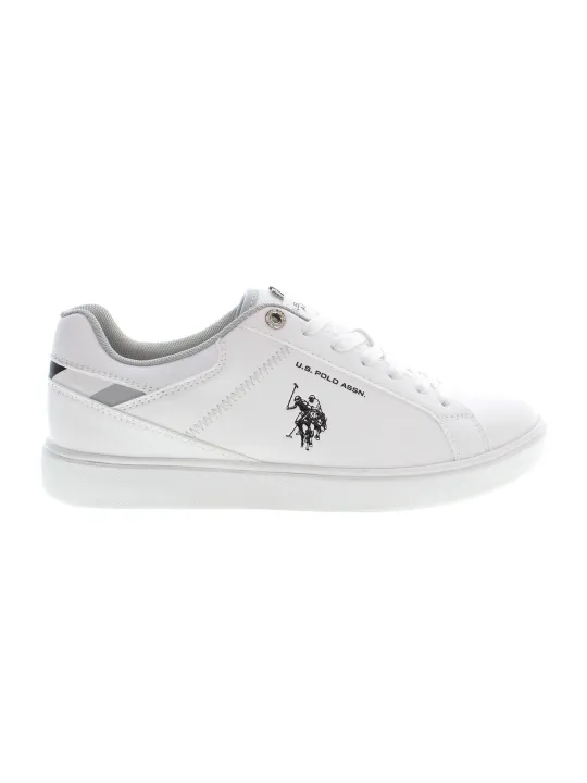 "U.S. POLO BEST PRICE Sneakers im Sale | US Polo Schnürsneaker Rokko Weiß Grau Herren online kaufen"|Planet-Deluxe